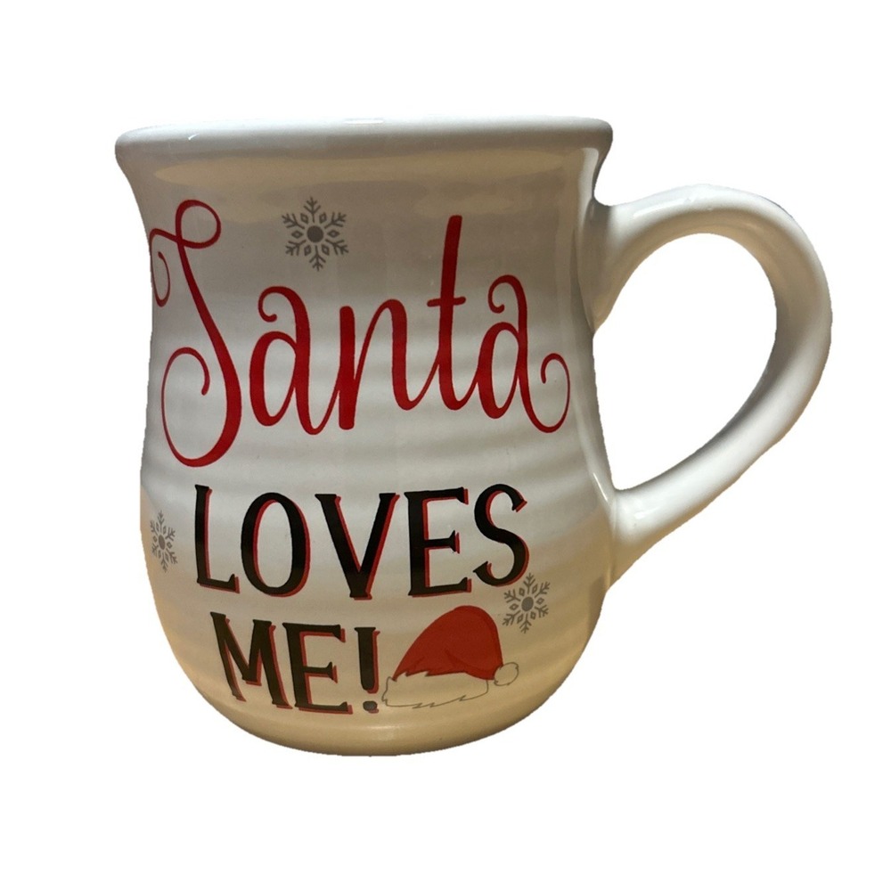Merry Christmas Santa Loves Me! Mug 11oz Pre-owned